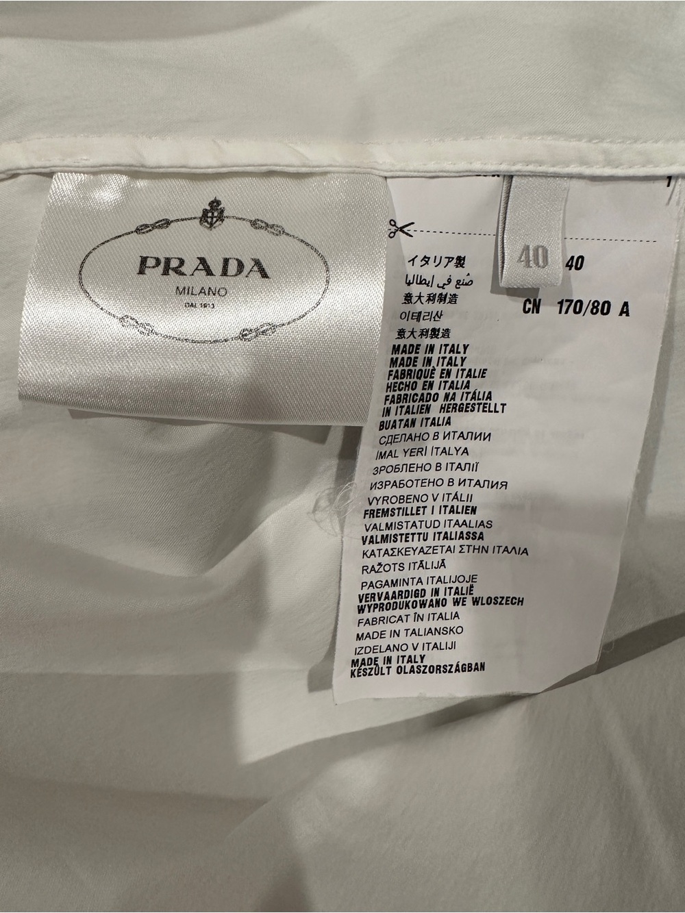 🩷 Prada Sleeveless Button-Front White Peplum Top 🩷 - Picture 4 of 5